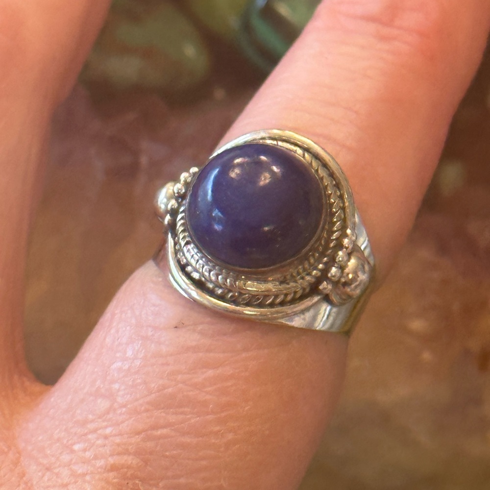 Lapis Bali 925 Solid Sterling Silver Ring - image 5
